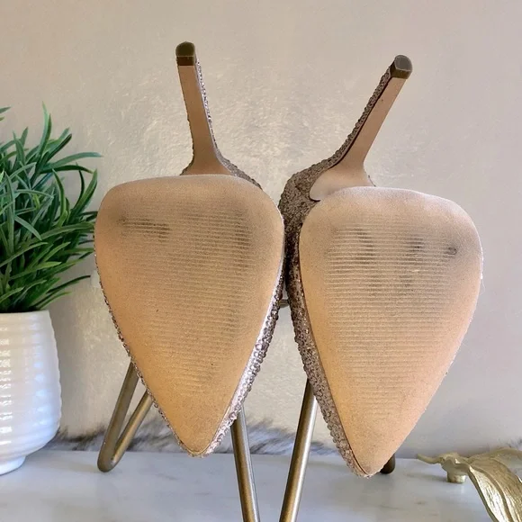 Diba Rose Gold / Blush Sparkly Heels, 7.5 - Picture 6 of 8